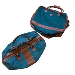 Ralph Lauren Polo Vintage Green Canvas Duffle Bag and Overnight Weekend Carry On